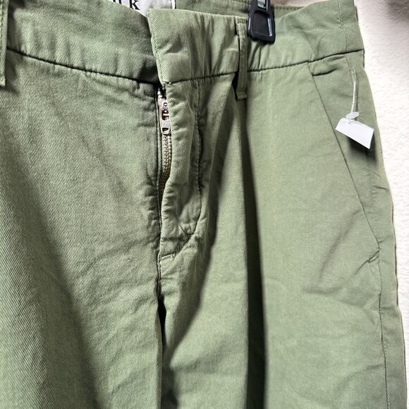 Frank & Eileen Wicklow Italian Performance Twill Pants Army Green NWT - Picture 2 of 6